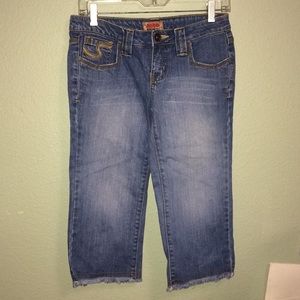 Juniors Capri pants capris size 5 denim blue jean